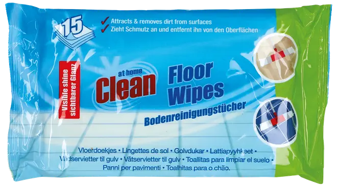 Rengöringsservetter golv 15 st