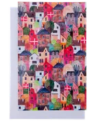 Kort med kuvert 11x17 cm - huse