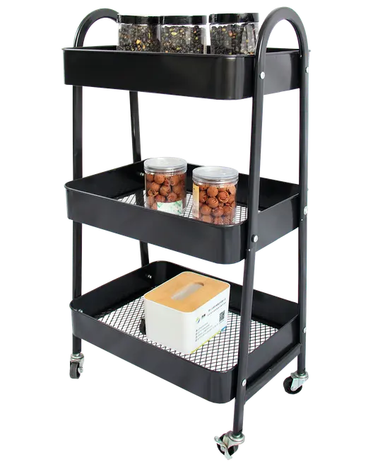 Rullebord med 3 hylder