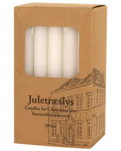 Julgransljus vit 20-pack