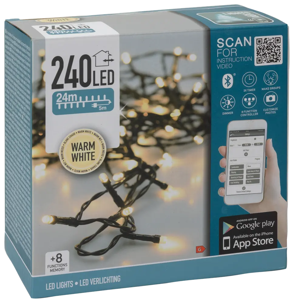 Ljusslinga app 240 LED 