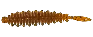 Flexibait Fat Worm Yellow 5-pak - hvidløg