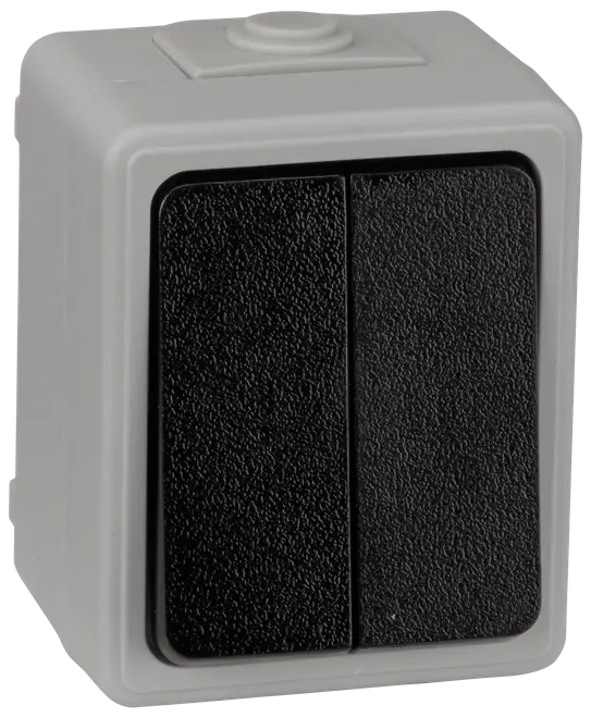 Strömbrytare kron/dubbeltrapp IP54 damm- och spolsäker