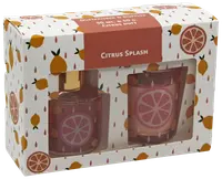 Set med doftljus och doftfräschare