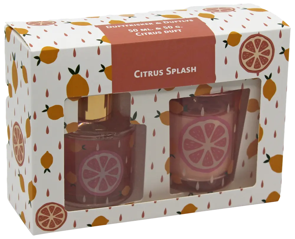 Set med doftljus och doftfräschare