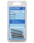 Arvid Nilsson Maskinskrue A4 LH M6 x 50 mm 4-pak