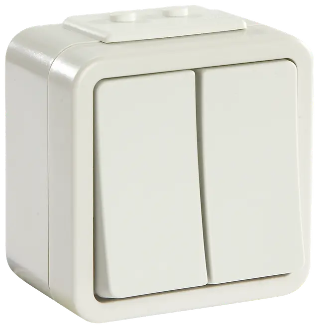 LK OPUS  73 Afbryder dobbelt med jord IP44