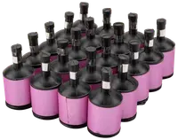 Hög, cylindrisk rosa termosmugg med matt yta, svart kant och botten. Passar för varma eller kalla drycker, modern och minimalistisk stil.