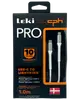 Leki bycph PRO USB-C til Lightning kabel, 1,0 m, hvid, forstærkede stik, 10 års garanti, til iPhone opladning og synkronisering, dansk design, stærk og holdbar.