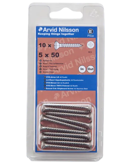 VVS skruv TKFX 5x50 10 st