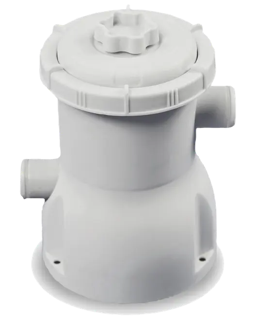 EXIT TOYS Pool Ø360x76 cm med pumpe og skærm - brun