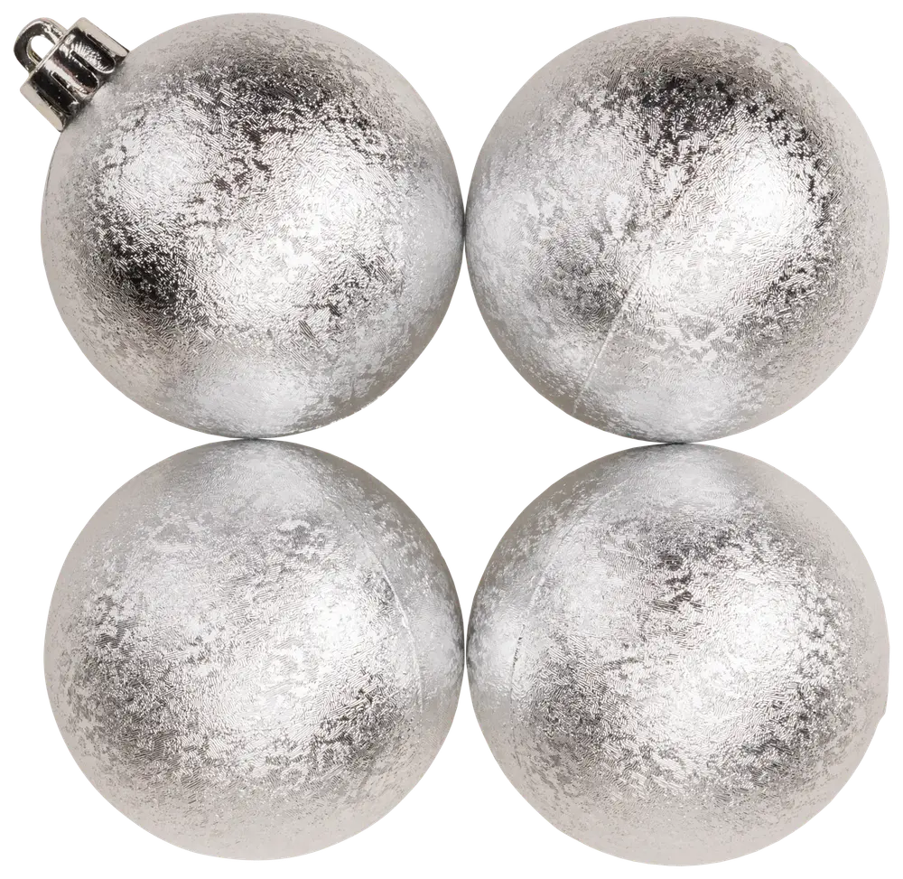 Julkulor shine silver 4-pack