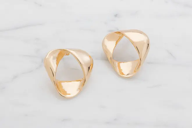 Øreringe chunky - guld