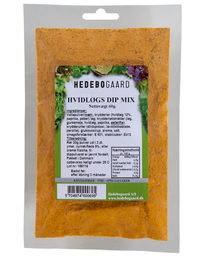 Hedebogaard Krydderi - Hvidløgs dip mix 60 g