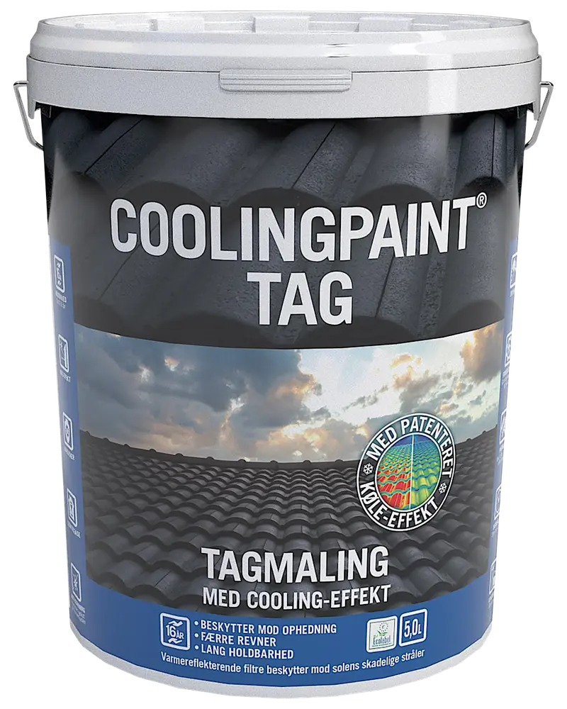 Coolingpaint Tagmaling 5 L - antrazitgrå