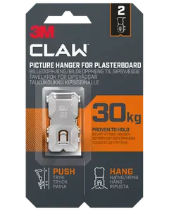 3M™ CLAW™ Tavelkrok för gipsväggar – 30 kg, 2-pack