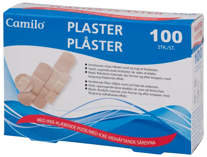 Plastersæt 4 str. 100 stk.