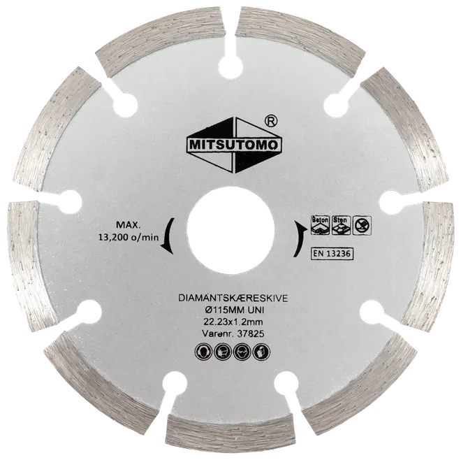 Mitsutomo Diamantkapskiva Ø115 mm - uni