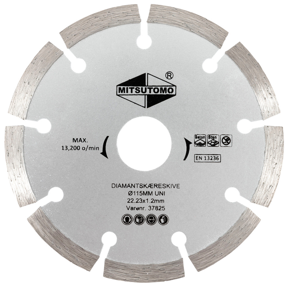 Mitsutomo Diamantskæreskive Ø115 mm - uni