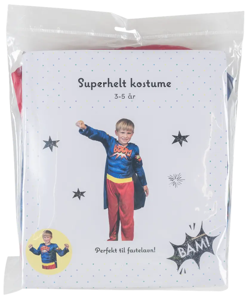 Kostym superhjälte 3-5 år