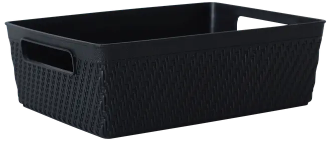 Plastikkurv medium - sort