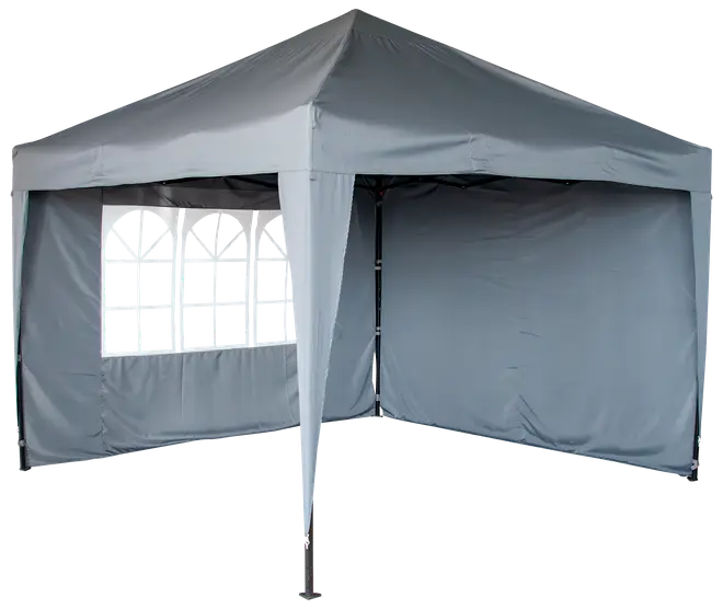 Sidevæg til pavillon 2-pak grå