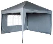 Sidovägg till paviljong 2-pack grå