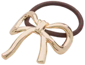 Hårelastik med sløjfe - guld