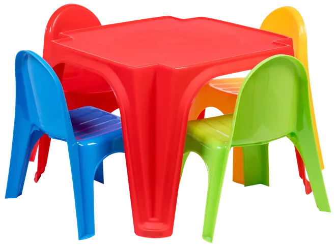 Børnebord med 4 stole