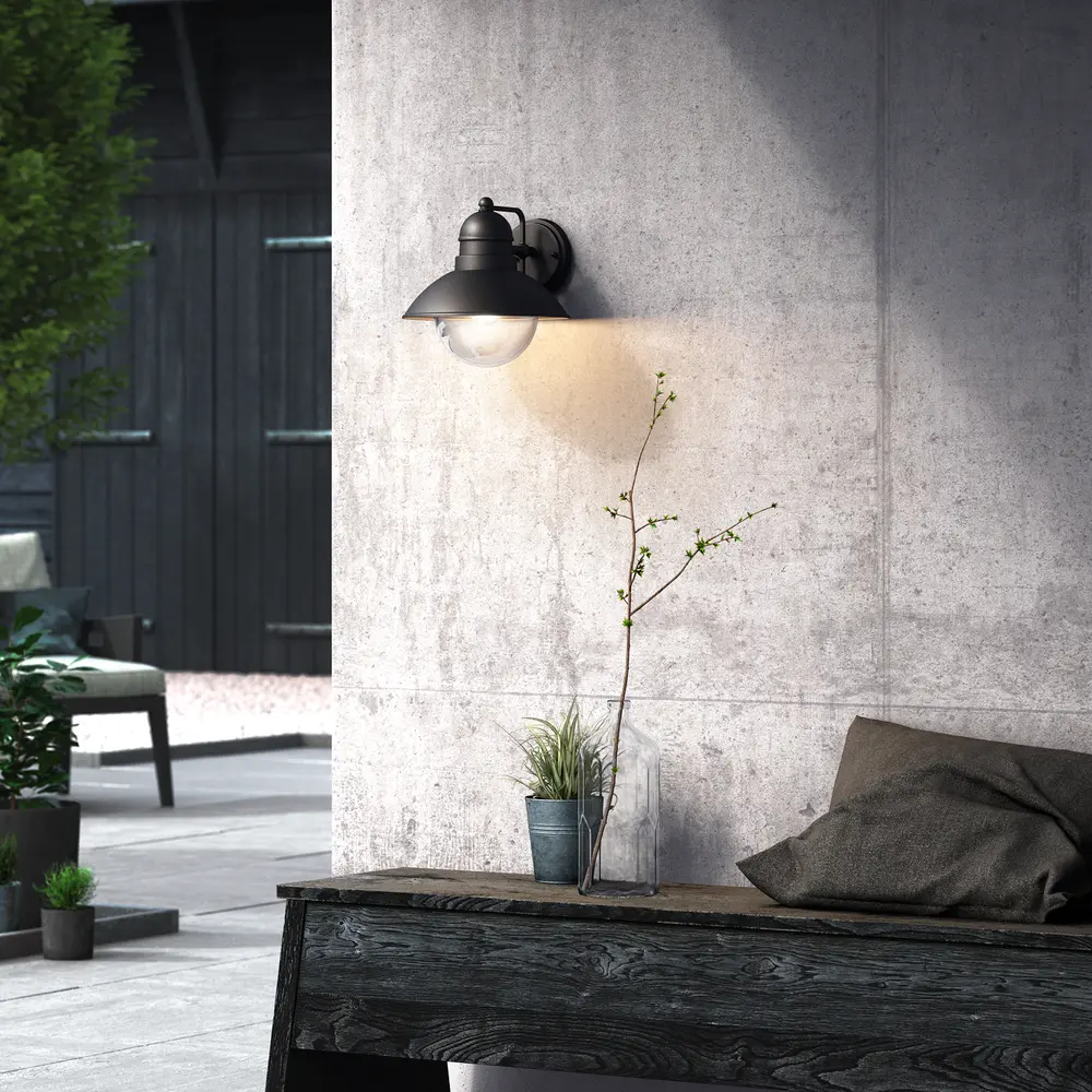 PHILIPS Væglampe Hoverfly E27 - sort