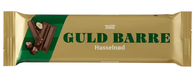 Toms Guld Barre 45 g - Hasselnød