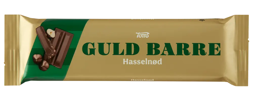 Toms Guld Barre 45 g - Hasselnød
