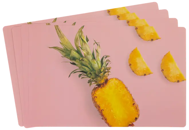 Dækkeserviet ananas 4-pak