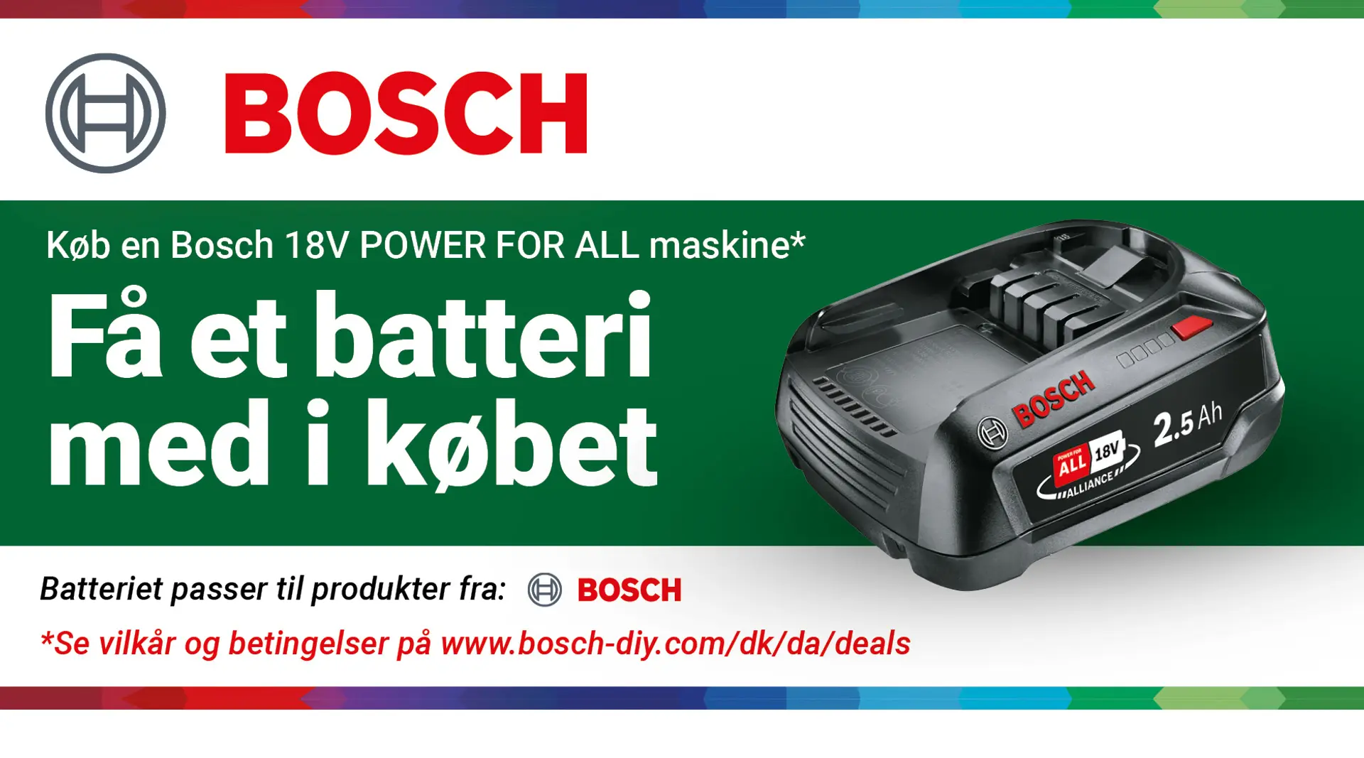 Få et batteri fra Bosch med i købet
