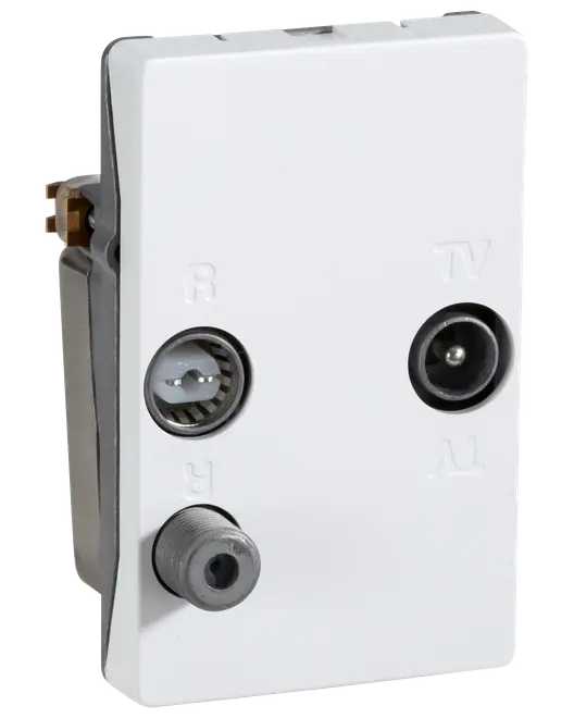 LK FUGA Multimedie slutdåse - hvid