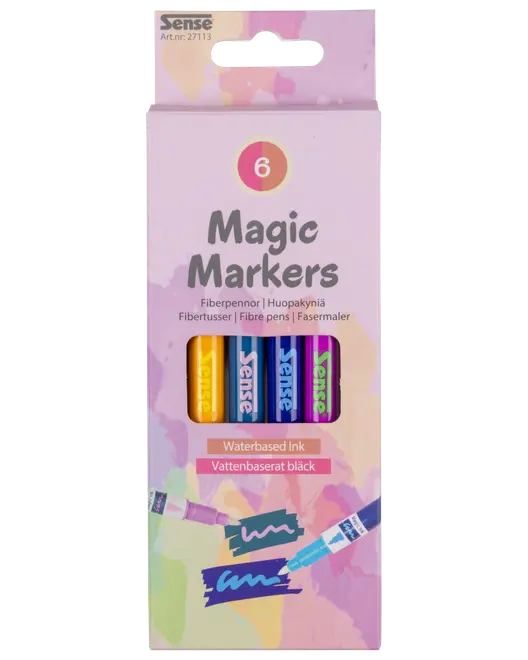 Sense Magic Markers 6-pak