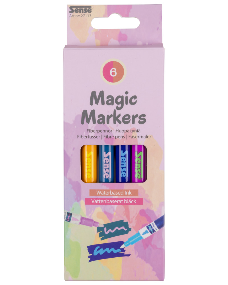 Sense Magic Markers 6-pak