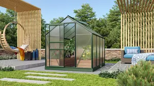 Växthus Venus 5000 grön/poly