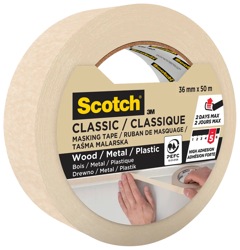 Scotch® Afdækningstape 50 meter x 36 mm