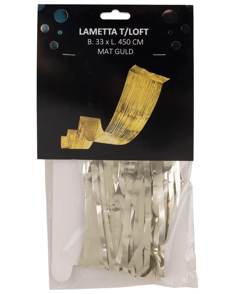 Glittergirlanger till taket - guld