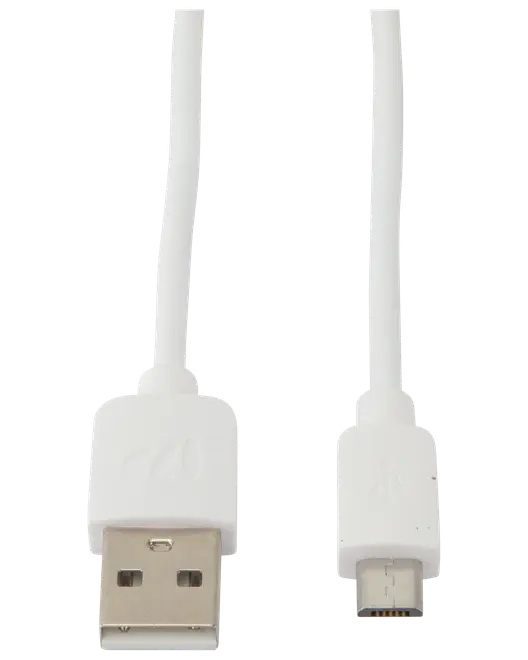 SINOX Micro-USB b-a 1 meter - hvid