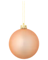  Julgranskulor Ø7 cm 6-pack - Roséguld