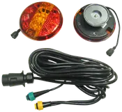 LED traktorlyktset rund