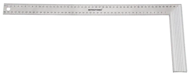 Mitsutomo vinkel 500 mm rostfri