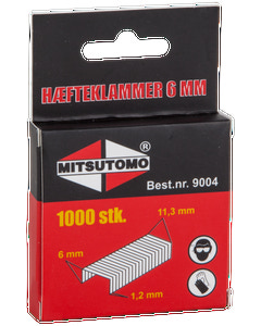 Mitsutomo Hæfteklammer 6 mm