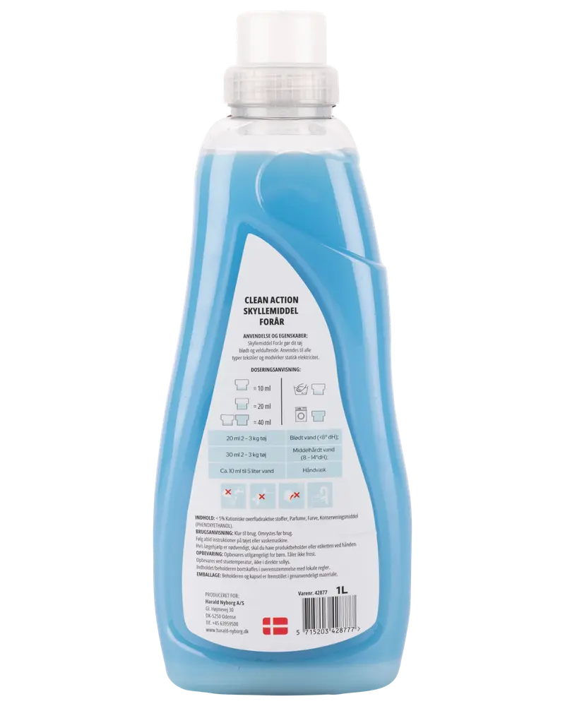 Clean Action - Skyllemiddel 1000 ml - Forår