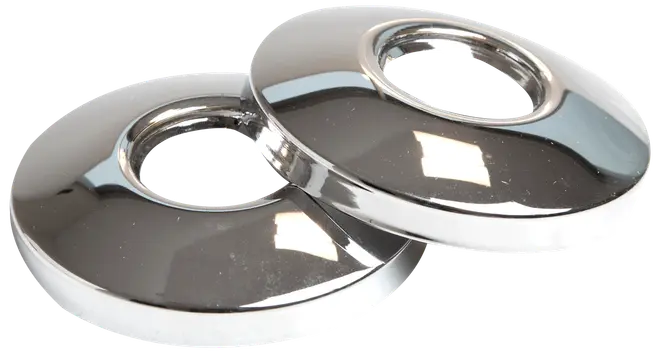 Täckbricka 3/4\" kromad 2 st