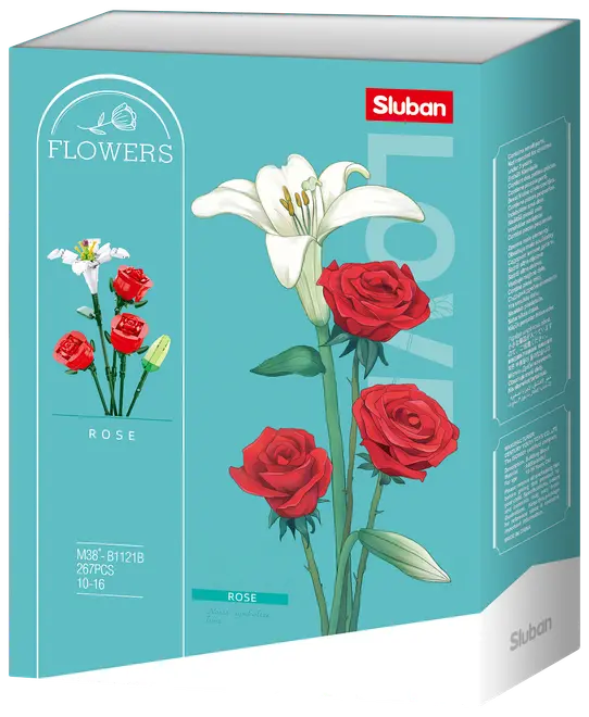 Sluban Flowers Roses M38-B1121B - 267 delar