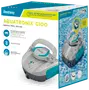 Bestway Aquatronix G100 robotpooldammsugare, grå och turkos, uppladdningsbart batteri, bärhandtag, riktat jetsystem, för platta ovanmarkspooler, lättstädad skräpfack.