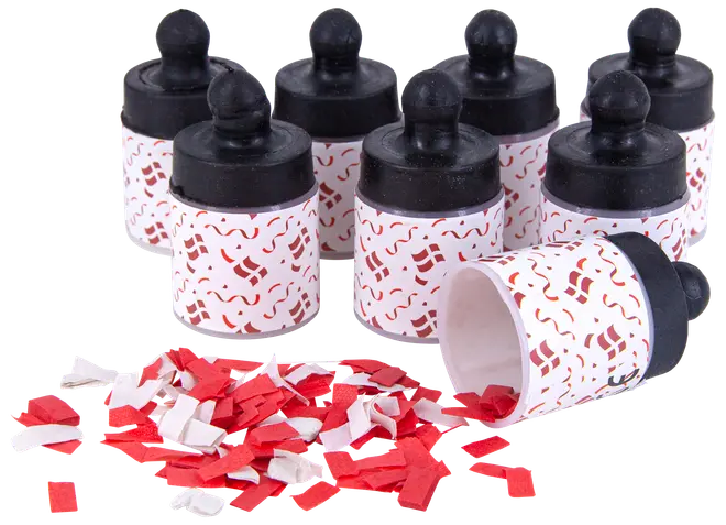 Konfetti popper 8-pak